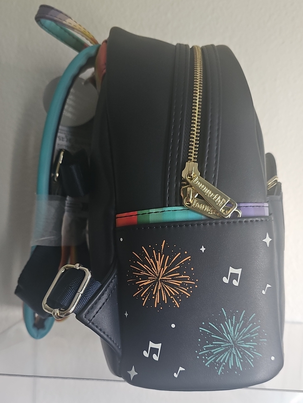 NWT Disney Parks Loungefly Backpack - The Three Caballeros Glow In The Dark - Picture 6 of 6